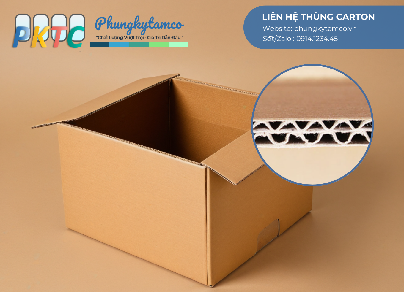 Thùng Carton Nâu 5 Lớp
